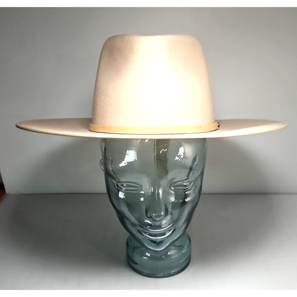 WILL + BEAR Wide Brim Fedora Hat Andy Oak Medium- Retail $127 - Picture 2 of 9